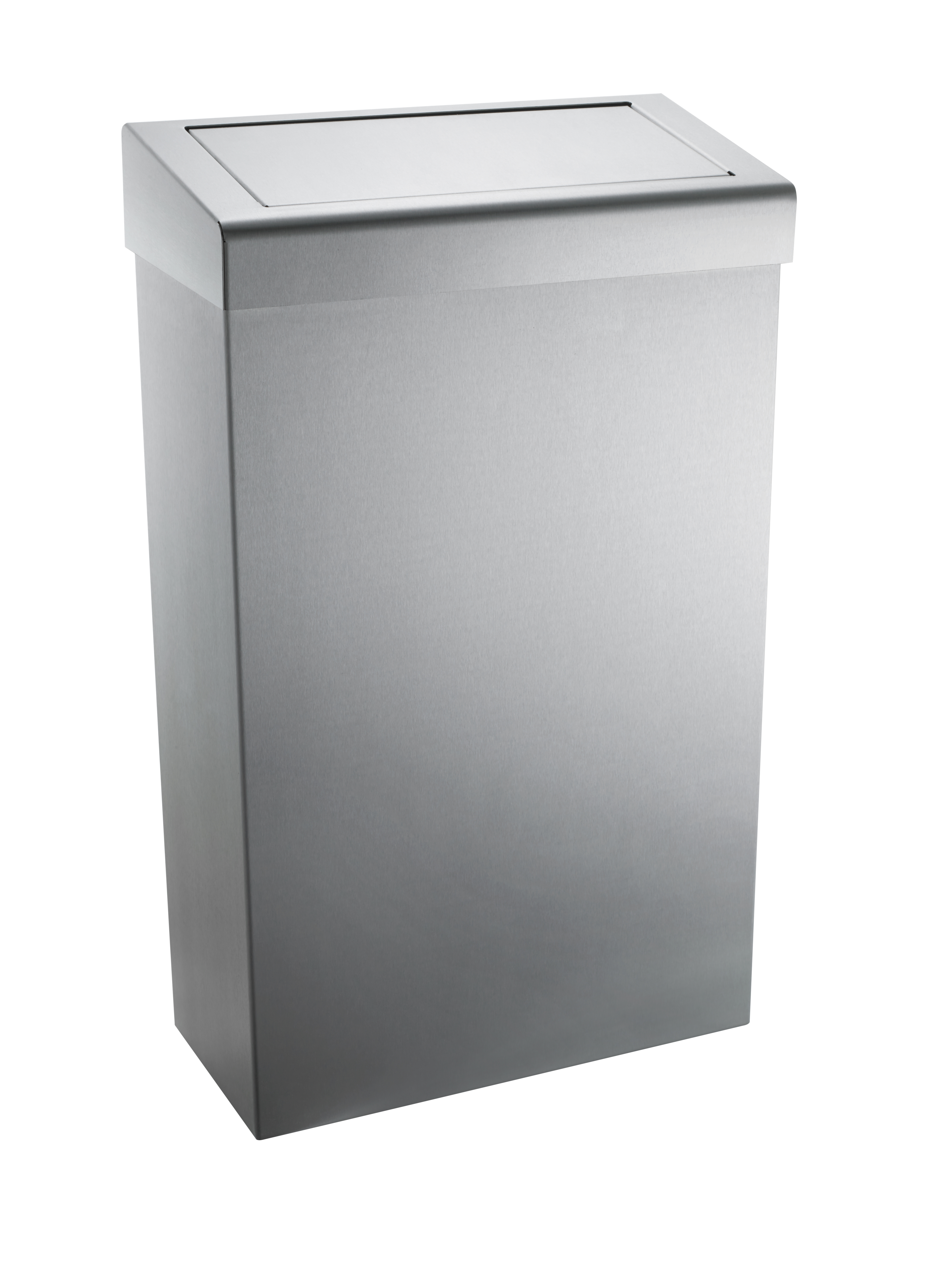 Waste Bin 30ltr With Flap Lid Stainless Steel